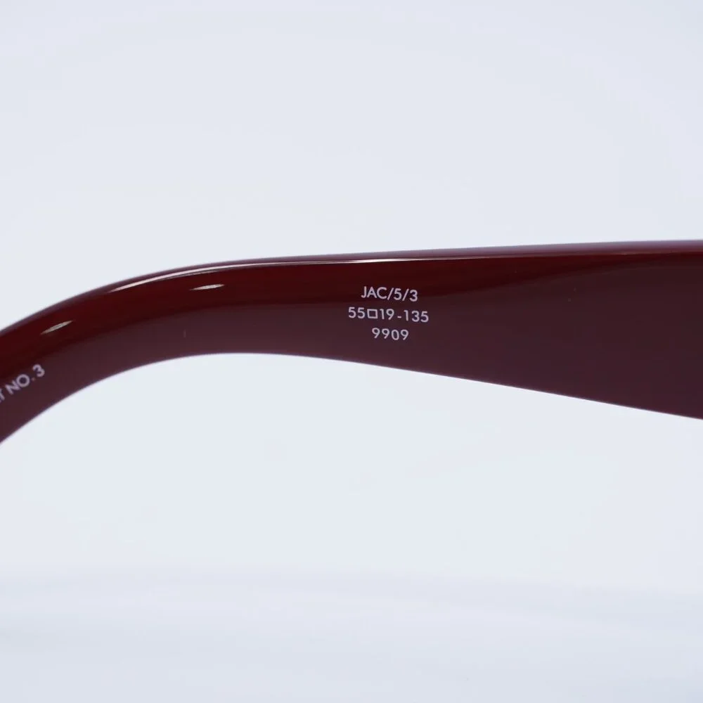 Jacquemus GALA JAC/5 C3 Sunglasses Burgundy Cat Eye Frame, Grey Lenses